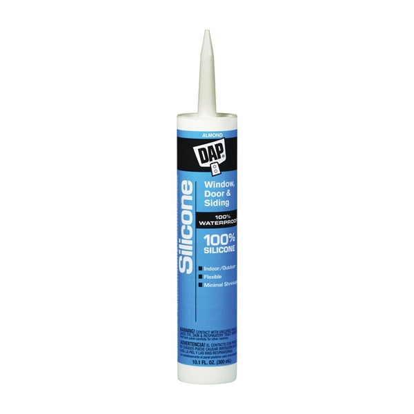 DAP 08649 Window and Door Sealant, Almond, -40 to 400 deg F, 10.1 fl-oz Cartridge