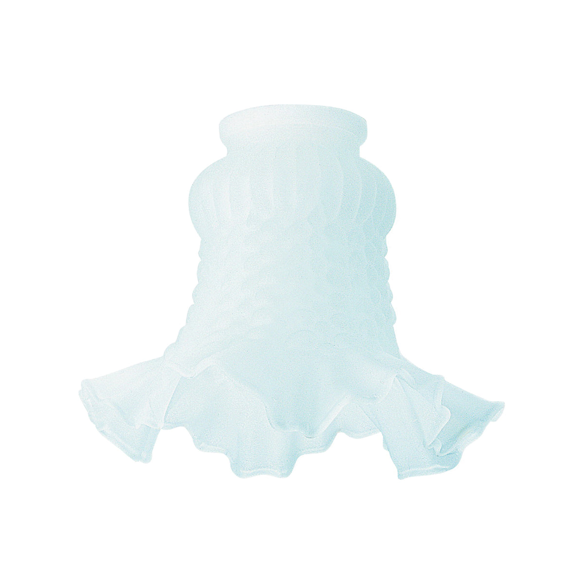 Westinghouse 8124200 Light Shade, Bell, Globe, Floral, Glass, White