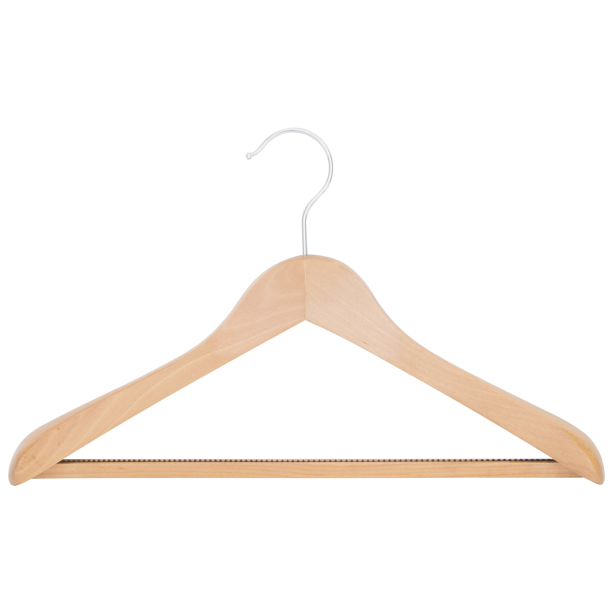 Simple Spaces HEA00046G-N Suit Hanger, 6.6 lb Capacity, Steel/Wood, Natural