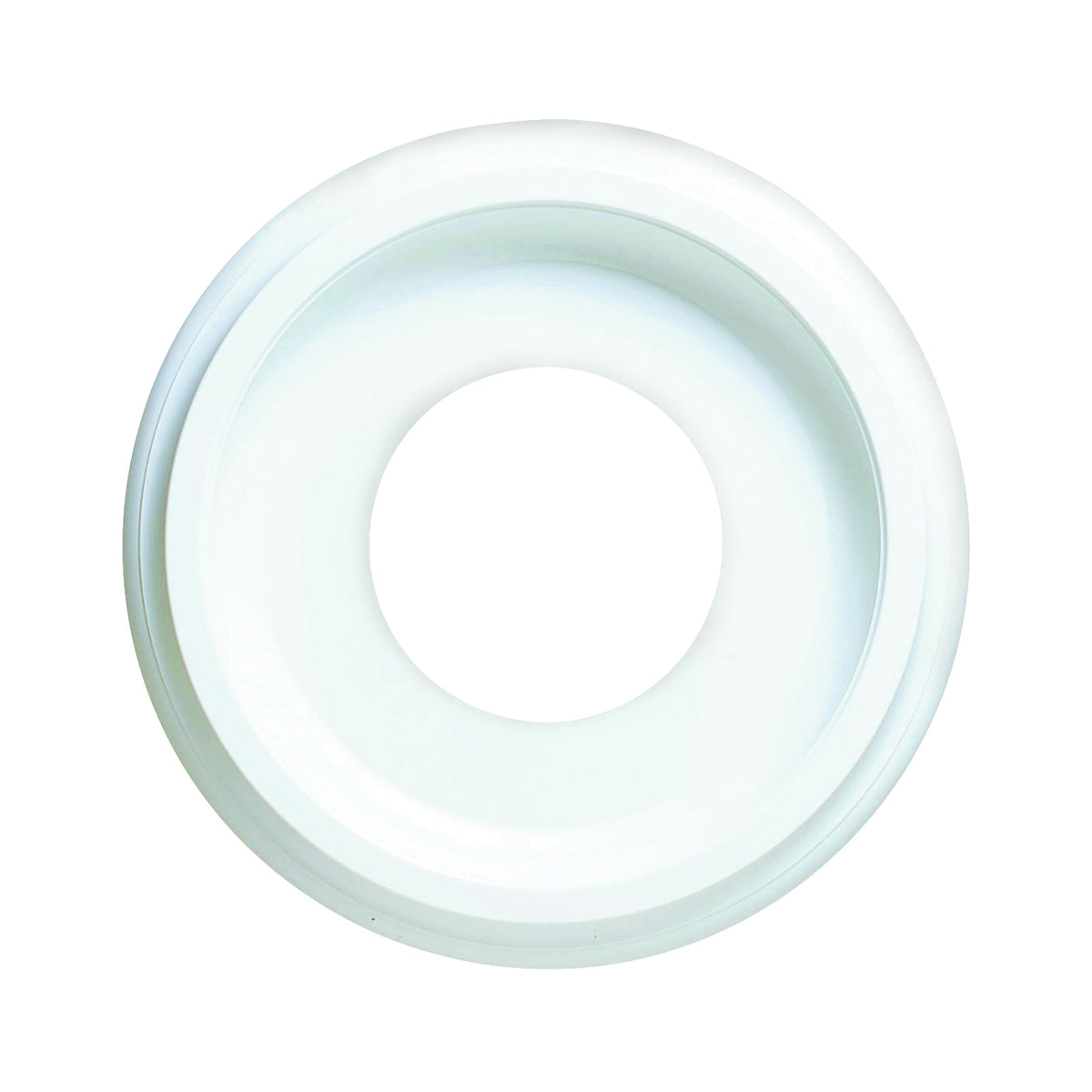 Westinghouse 7703700 Ceiling Medallion, 9-3/4 in Dia, 9-3/4 in L, Plastic, White, For: Ceiling Fans, Lighting Fixtures