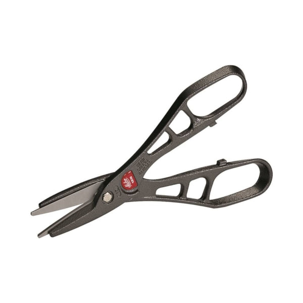 Malco Andy Snip MC12N Combination Snip, 12 in OAL, 3 in L Cut, J-Channel Cut, Steel Blade, Loop Handle, Charcoal Handle