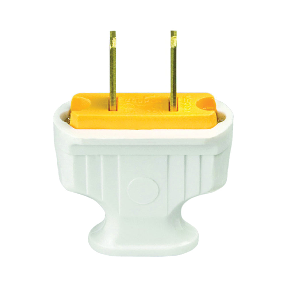 Eaton Wiring Devices 1912W-BOX Electrical Plug, 2 -Pole, 15 A, 125 V, NEMA: NEMA 1-15, White
