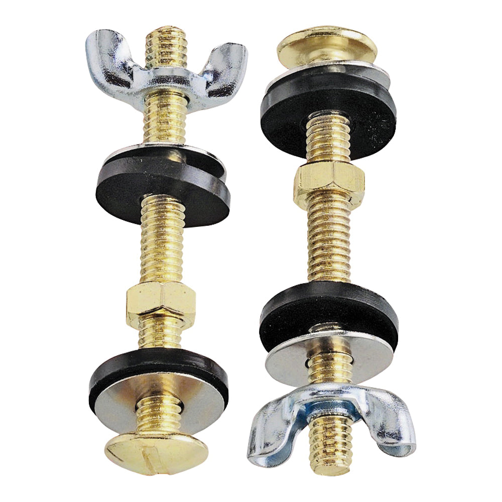 Plumb Pak PP23518 Bolt Set, Steel, Brass