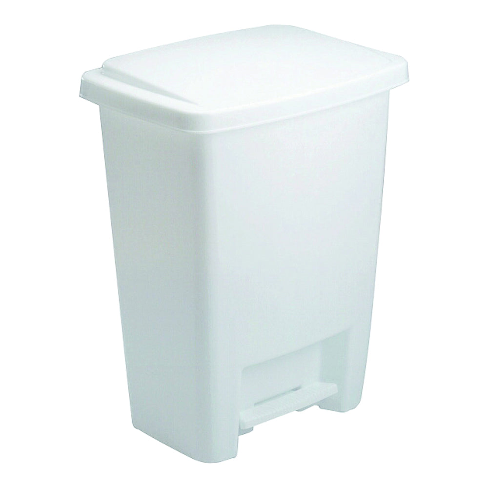 Rubbermaid FG284187WHT Waste Basket, 33 qt Capacity, Plastic, White, 19 in H