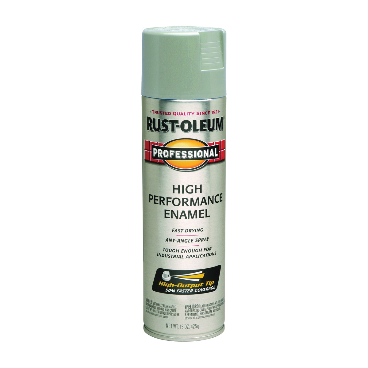 RUST-OLEUM 7581838 High Performance Enamel Spray Paint, Gloss, Light Machine Gray, 15 oz, Aerosol Can