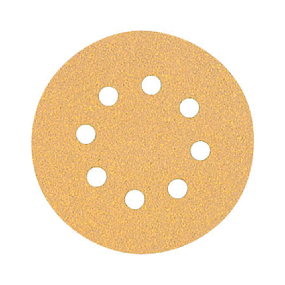 DeWALT DW4301 Sanding Disc, 5 in Dia, Coated, 80 Grit, Medium, Aluminum Oxide Abrasive, Paper Backing, 8-Hole