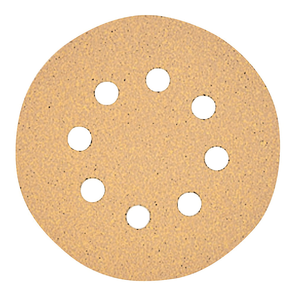 DeWALT DW4304 Sanding Disc, 5 in Dia, Coated, 150 Grit, Fine, Aluminum Oxide Abrasive, Paper Backing, 8-Hole