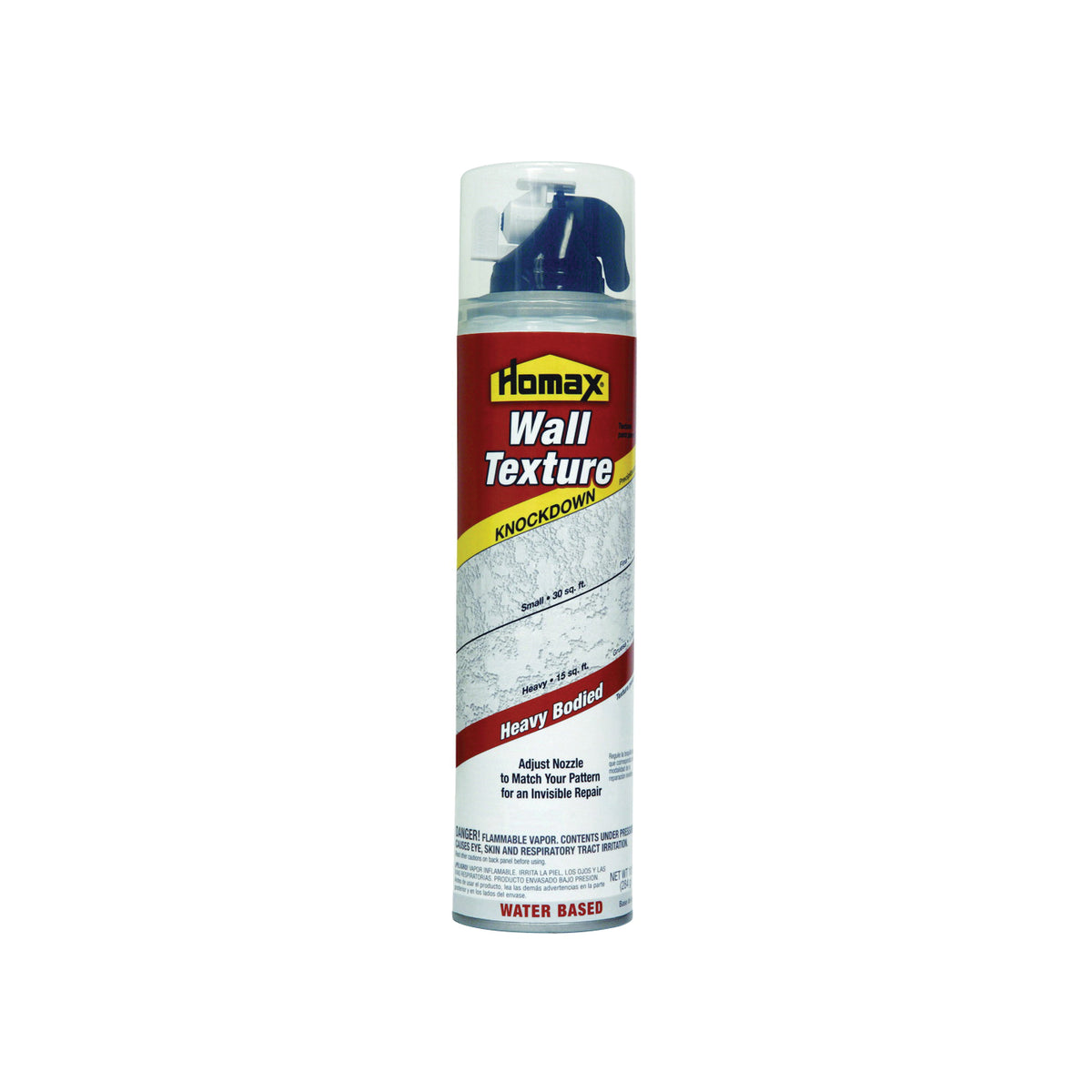 Homax 4060-06 Knockdown Wall Texture, Liquid, Solvent, Gray/White, 10 oz Can