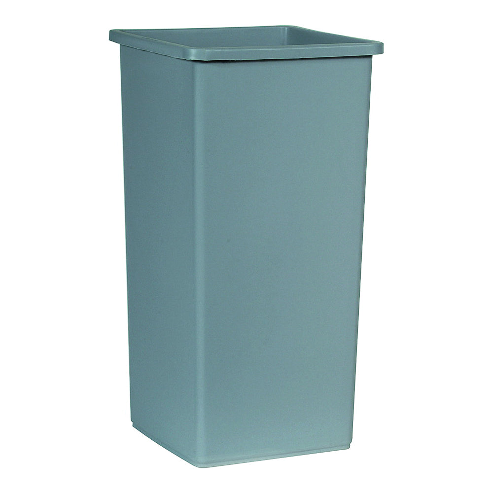 Rubbermaid Untouchable FG356988GRAY Waste Basket, 23 gal Capacity, Plastic, Gray