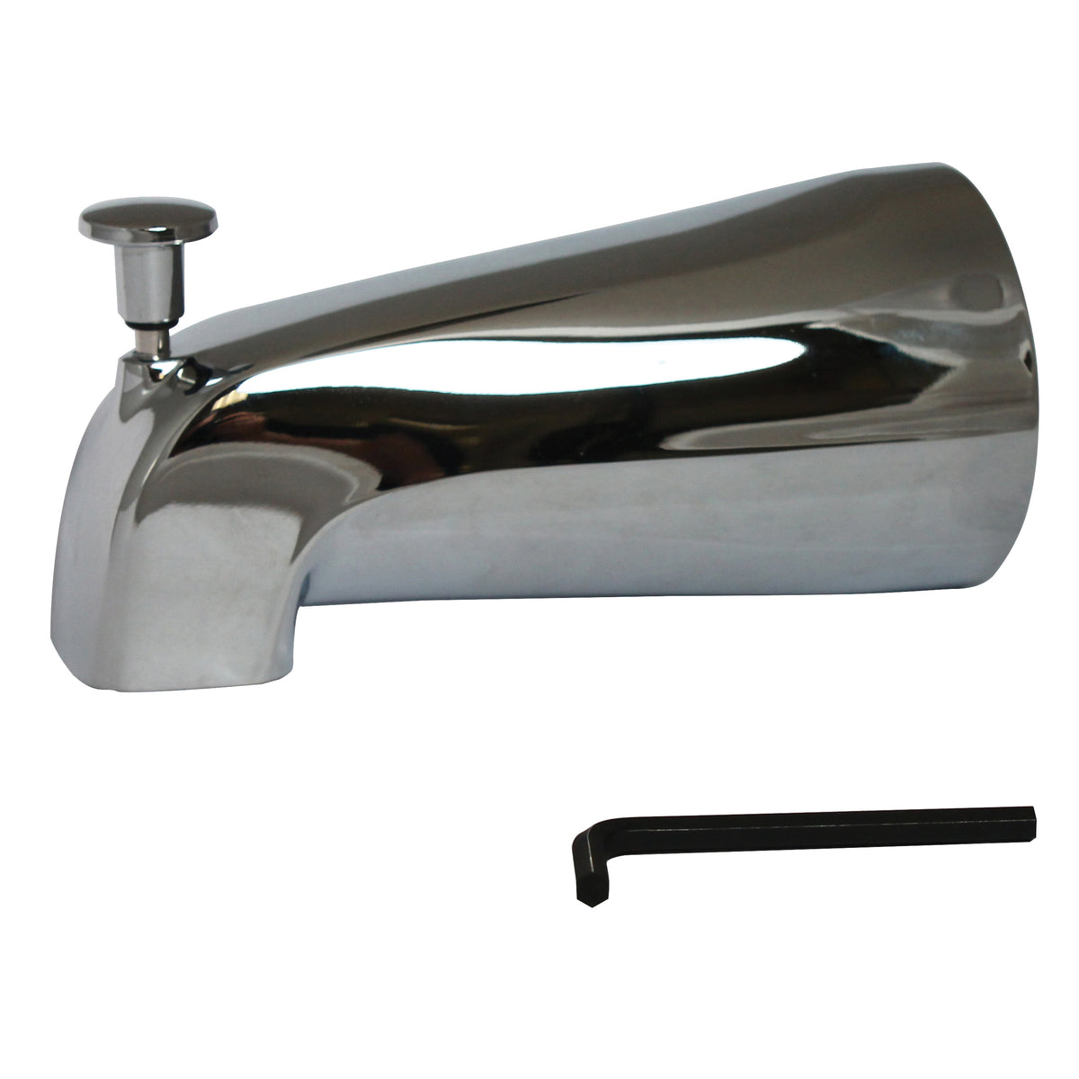 Plumb Pak PP825-38 Bathtub Spout, 3/4 in Connection, IPS, Zinc, Chrome Plated, For: 1/2 in or 3/4 in Pipe