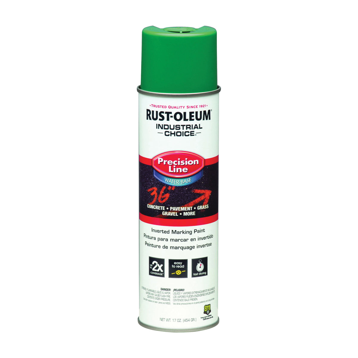 RUST-OLEUM INDUSTRIAL CHOICE 1875838 Marking Paint, Black, 17 oz, Aerosol Can