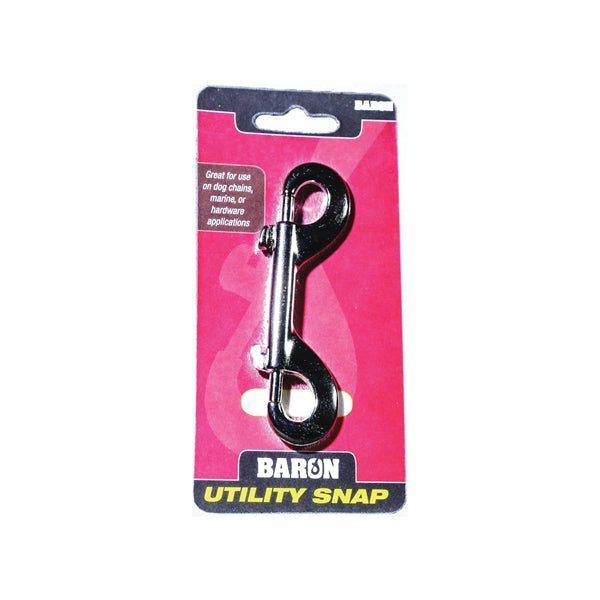 BARON C-162 Bolt Snap, 60 lb Working Load, Steel, Zinc