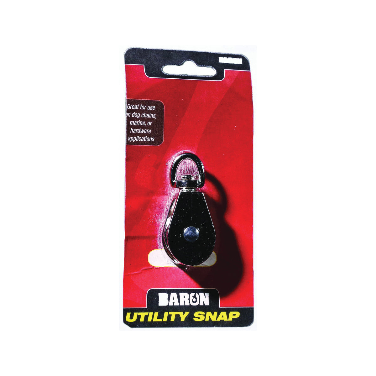 BARON C-0173ZD-2 Rope Pulley, 22 lb Working Load, 2 in Sheave, Nickel