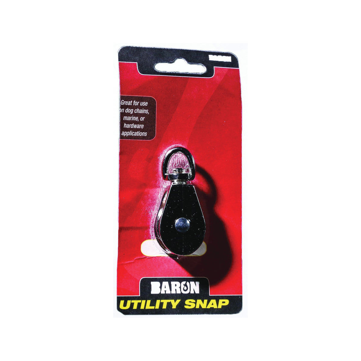 BARON C-0173ZD-1-1/2 Rope Pulley, 5/16 in Rope, 1-1/2 in Sheave, Nickel