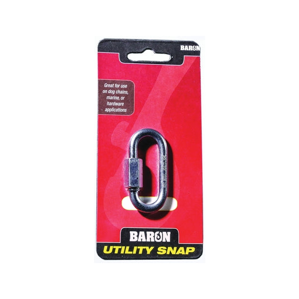 BARON C-7350T-1/4 Quick Link, 880 lb Working Load, Steel, Zinc