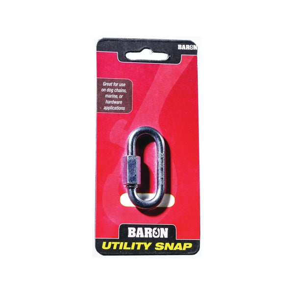 BARON C-7350T-3/8 Quick Link, 2200 lb Working Load, Steel, Zinc