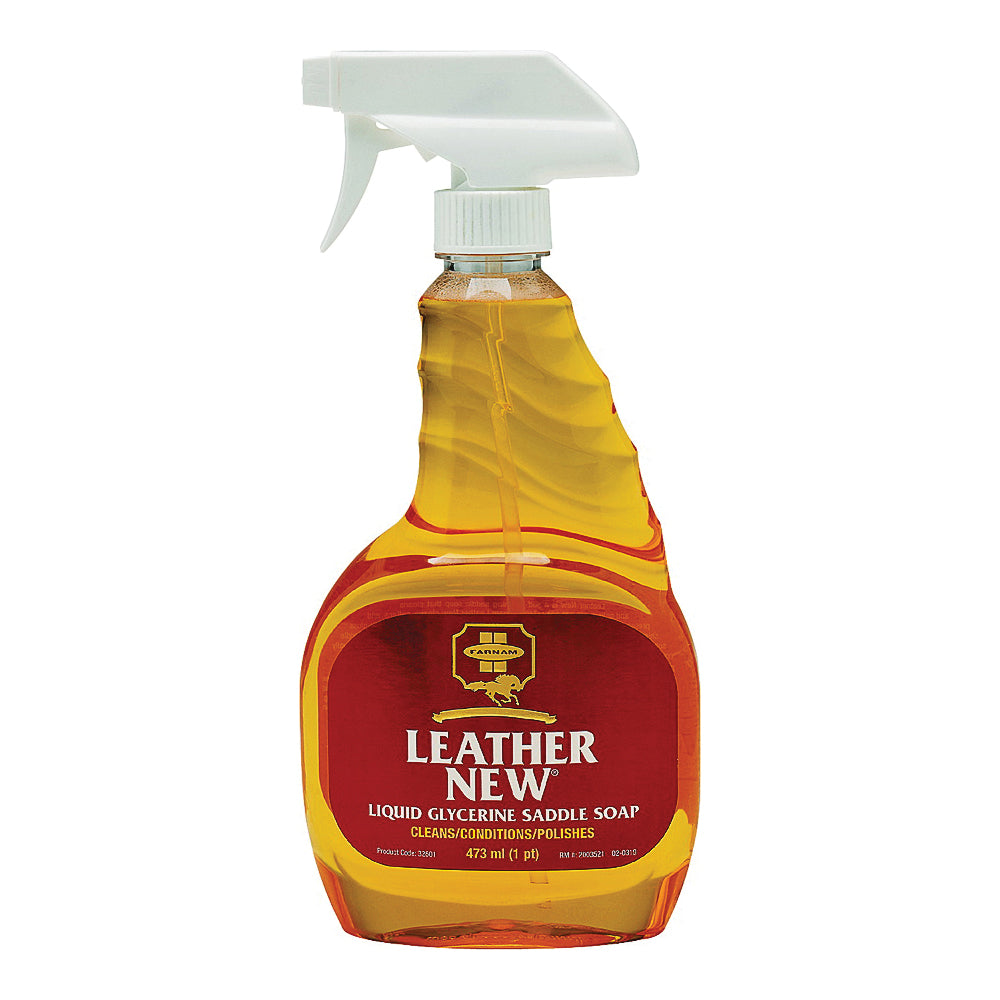 Farnam Leather New 32601 Easy-Polishing Saddle Soap, Liquid, 16 oz