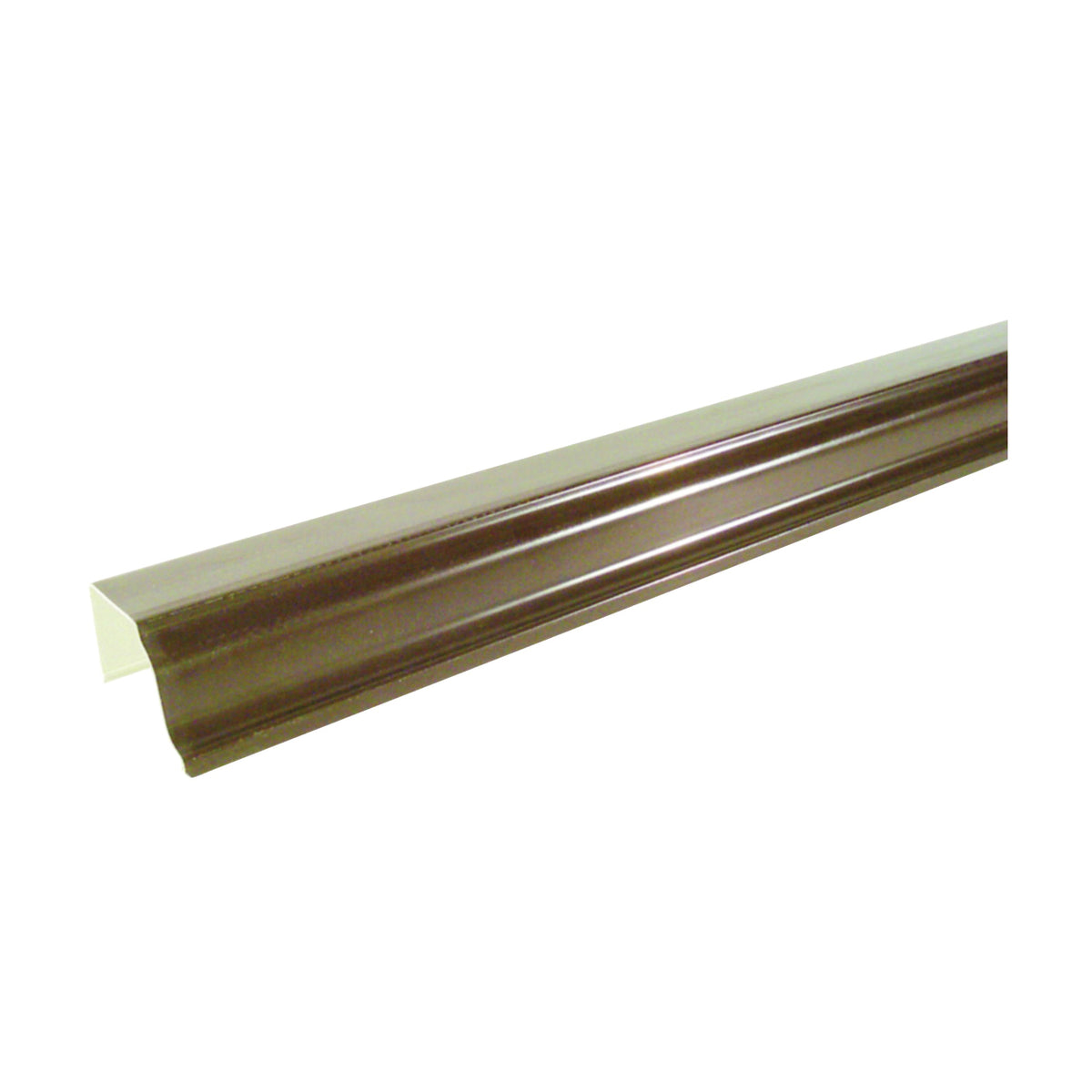 GENOVA AB100 Gutter, 10 ft L, 5 in W, Steel, Brown