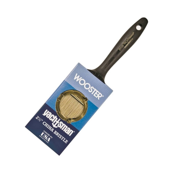 WOOSTER Z1120-2-1/2 Paint Brush, 2-1/2 in W, 2-11/16 in L Bristle, China Bristle, Varnish Handle