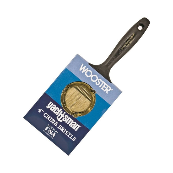 WOOSTER Z1120-4 Paint Brush, 4 in W, 3-3/16 in L Bristle, China Bristle, Varnish Handle