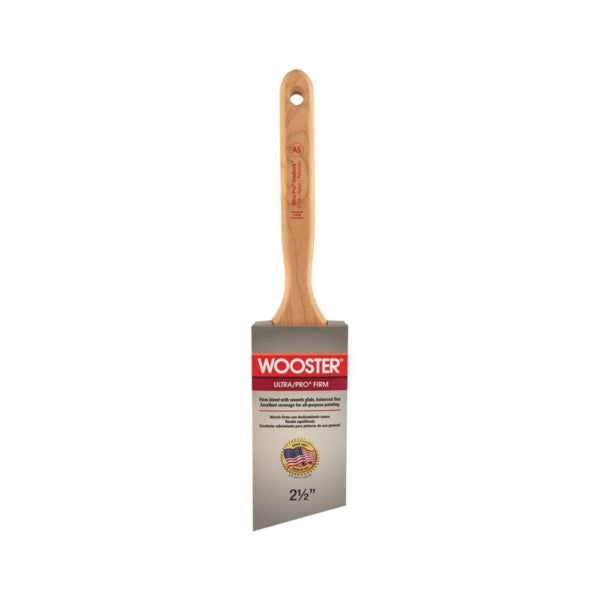 WOOSTER 4174-2-1/2 Paint Brush, 2-1/2 in W, 2-15/16 in L Bristle, Nylon/Polyester Bristle, Sash Handle