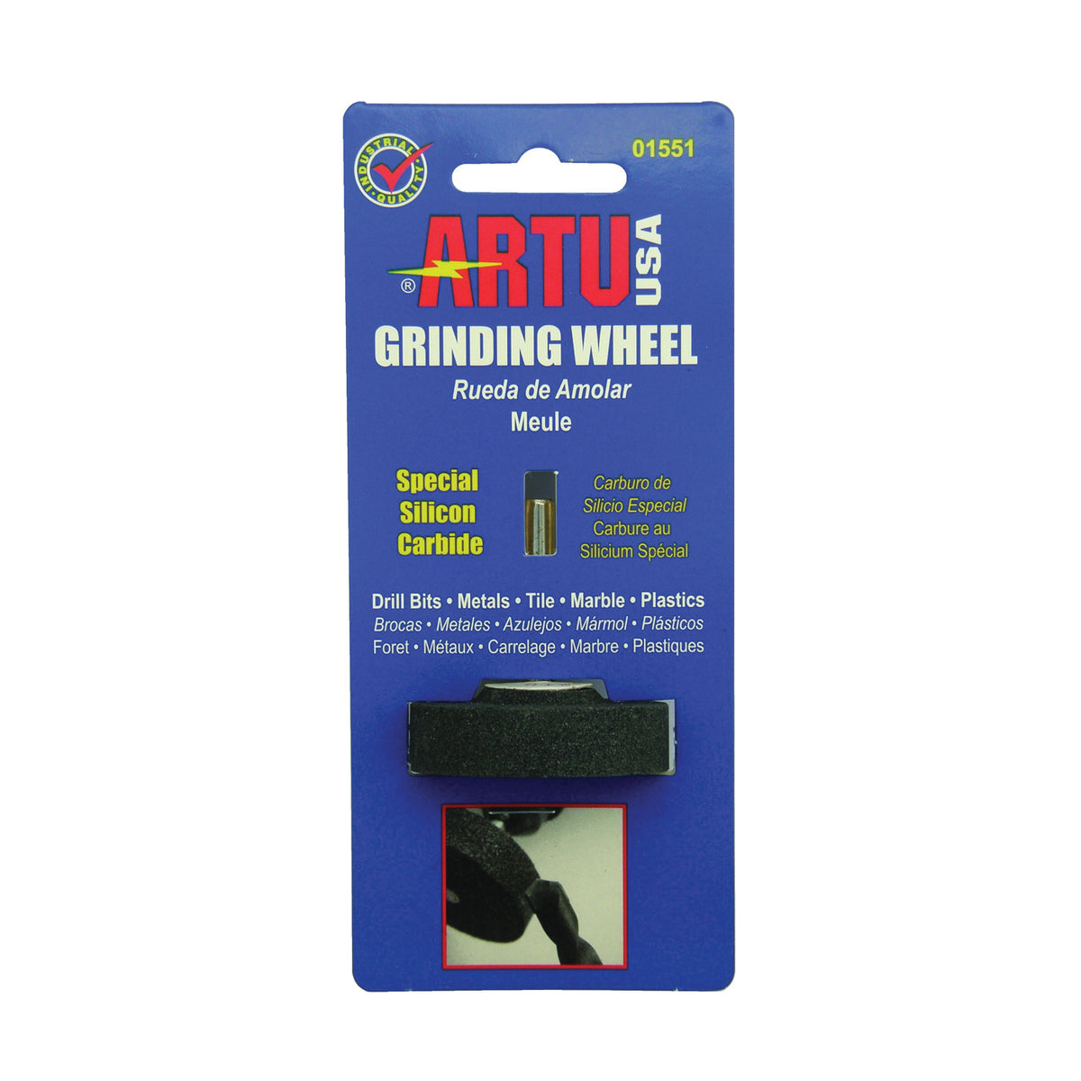 ARTU 01551 Grinding Wheel, 1/4 in Arbor, Silicone Carbide Abrasive