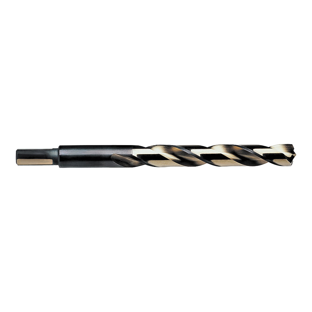 IRWIN 73625 Jobber Drill Bit, 25/64 in Dia, 5-1/8 in OAL, Spiral Flute, 25/64 in Dia Shank, Reduced Shank