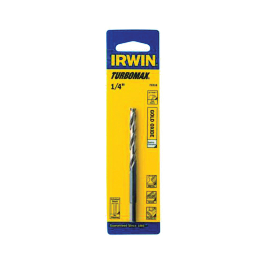 IRWIN 73305 Jobber Drill Bit, 5/64 in Dia, 2 in OAL, Spiral Flute, 5/64 in Dia Shank, 3-Flat Shank