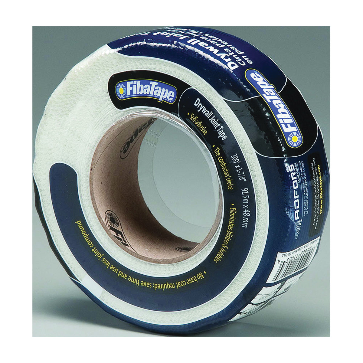 ADFORS FDW8665-U Drywall Tape Wrap, 300 ft L, 1-7/8 in W, White