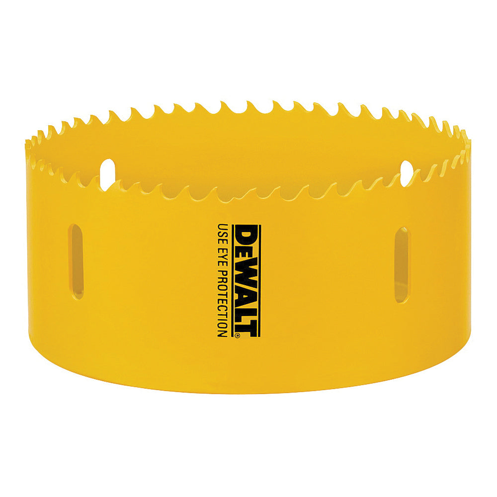 DeWALT D180080 Hole Saw, 5 in Dia, 1-13/16 in D Cutting, 5/8-18 Arbor, 4/5 TPI, HSS Cutting Edge