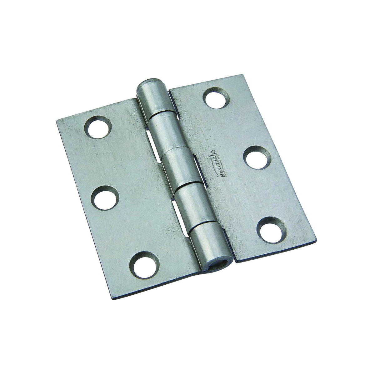 National Hardware N139-733 Broad Hinge, 2-1/2 in W Frame Leaf, 0.077 in Thick Frame Leaf, Steel, Steel, 43 lb