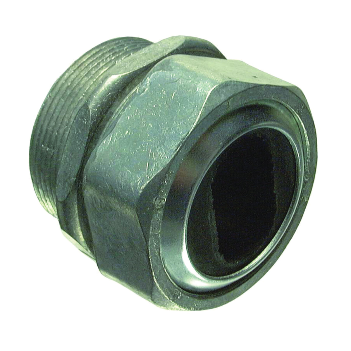 Halex 08212B Watertight Connector, 1-1/4 in Hub, Compression, Zinc