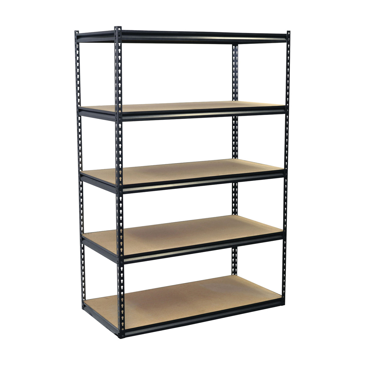 Storage Concepts SCB2505W Boltless Shelving Unit, 4000 lb Capacity, 5-Shelf, 48 in OAW, 24 in OAD, 72 in OAH