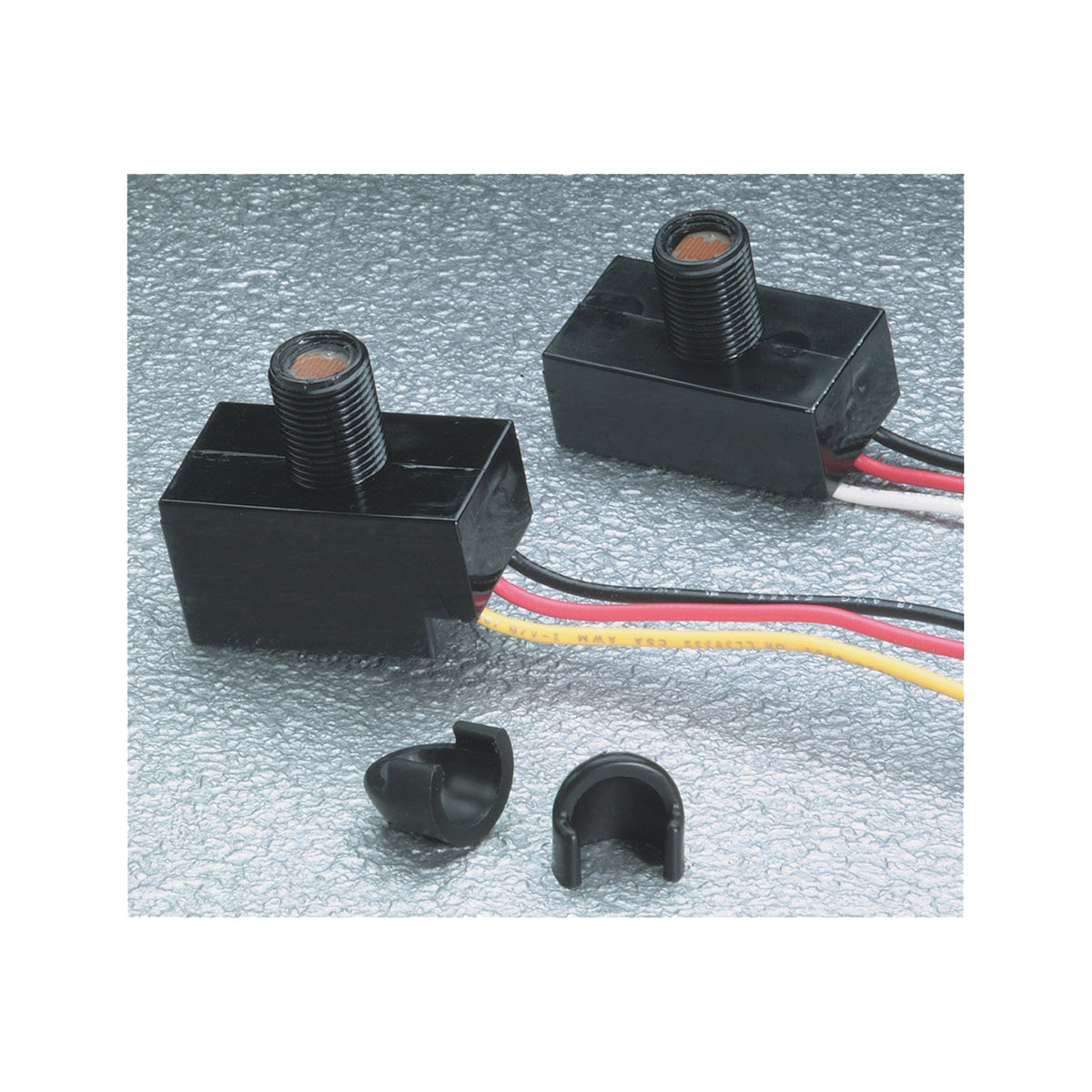 TE CPGI-ALR-AA-305 Security Photocontrol, Button Style, Polycarbonate, Black