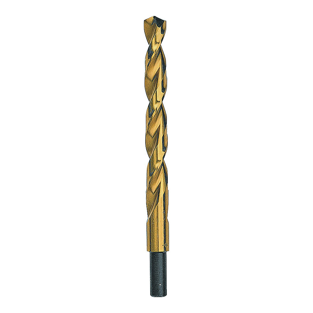 DeWALT DW1332 Jobber Drill Bit, 1/2 in Dia, 6 in OAL, Parabolic Flute, 3/8 in Dia Shank, Reduced Shank