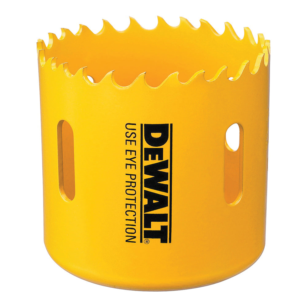 DeWALT D180038 Hole Saw, 2-3/8 in Dia, 1-13/16 in D Cutting, 5/8-18 Arbor, 4/5 TPI, HSS Cutting Edge