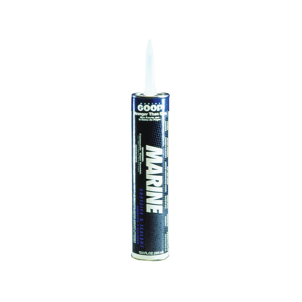 ECLECTIC 172012 Marine Adhesive Caulk, Clear, 48 to 72 hr Curing, -40 to 150 deg F, 10.2 oz Tube