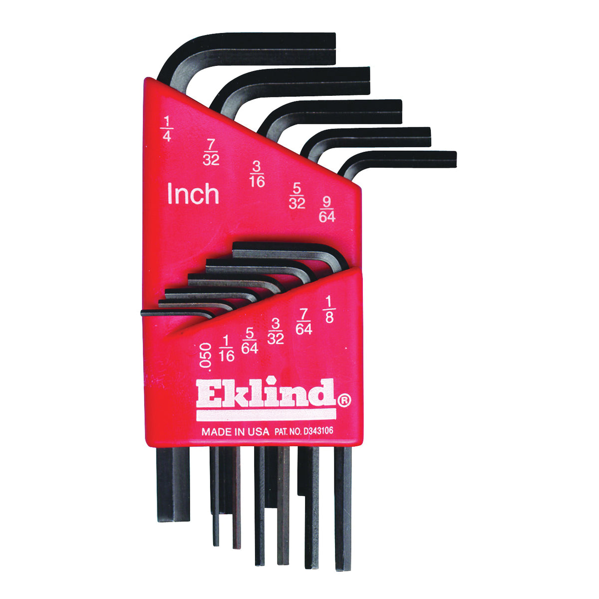 Eklind 10111 Hex Key Set, 11-Piece, Steel, Black