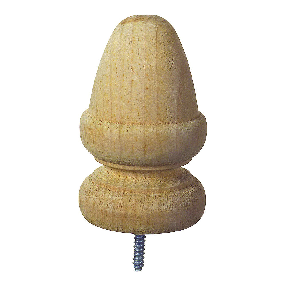 UFP 106091 Post Top, 5-1/2 in H, Acorn, Pine, White