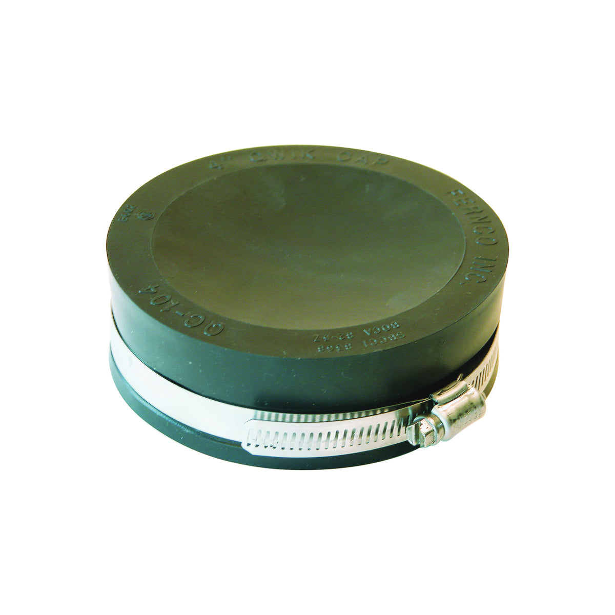 FERNCO QC-104 Pipe Cap, 4 in Connection, PVC