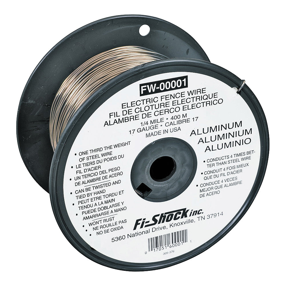 Zareba Fi-Shock FW-00001T Fence Wire, 17 ga Wire, Aluminum Conductor, 1/4 mile L