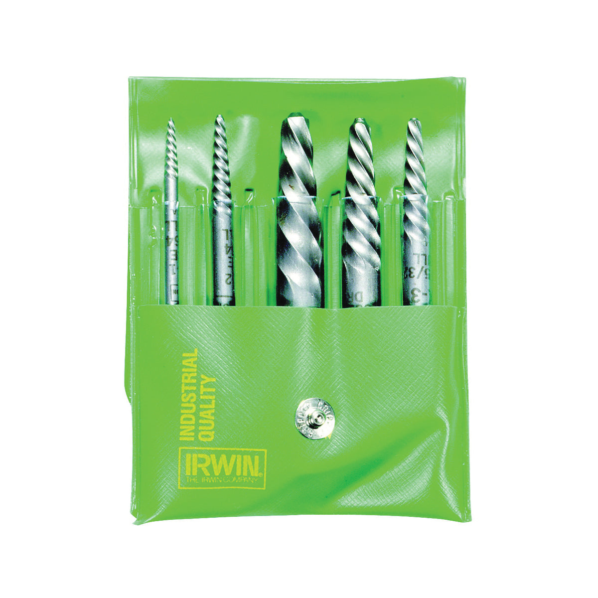 IRWIN 53535 Screw Extractor Set, 5-Piece, Steel, Specifications: Spiral Flute
