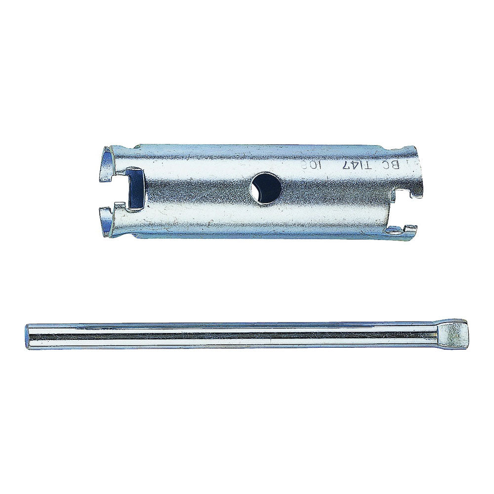 ProSource PMB-501-3L Basket Strainer Wrench, 1-1/4 in Head, 4 in L, Steel, Zinc Plated