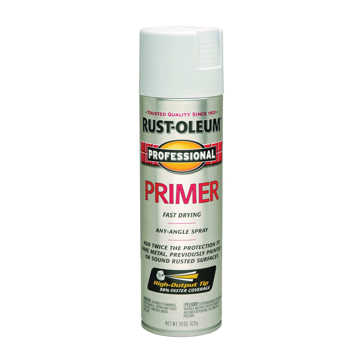 RUST-OLEUM PROFESSIONAL 7582838 Primer Spray, Gray, Flat, 15 oz