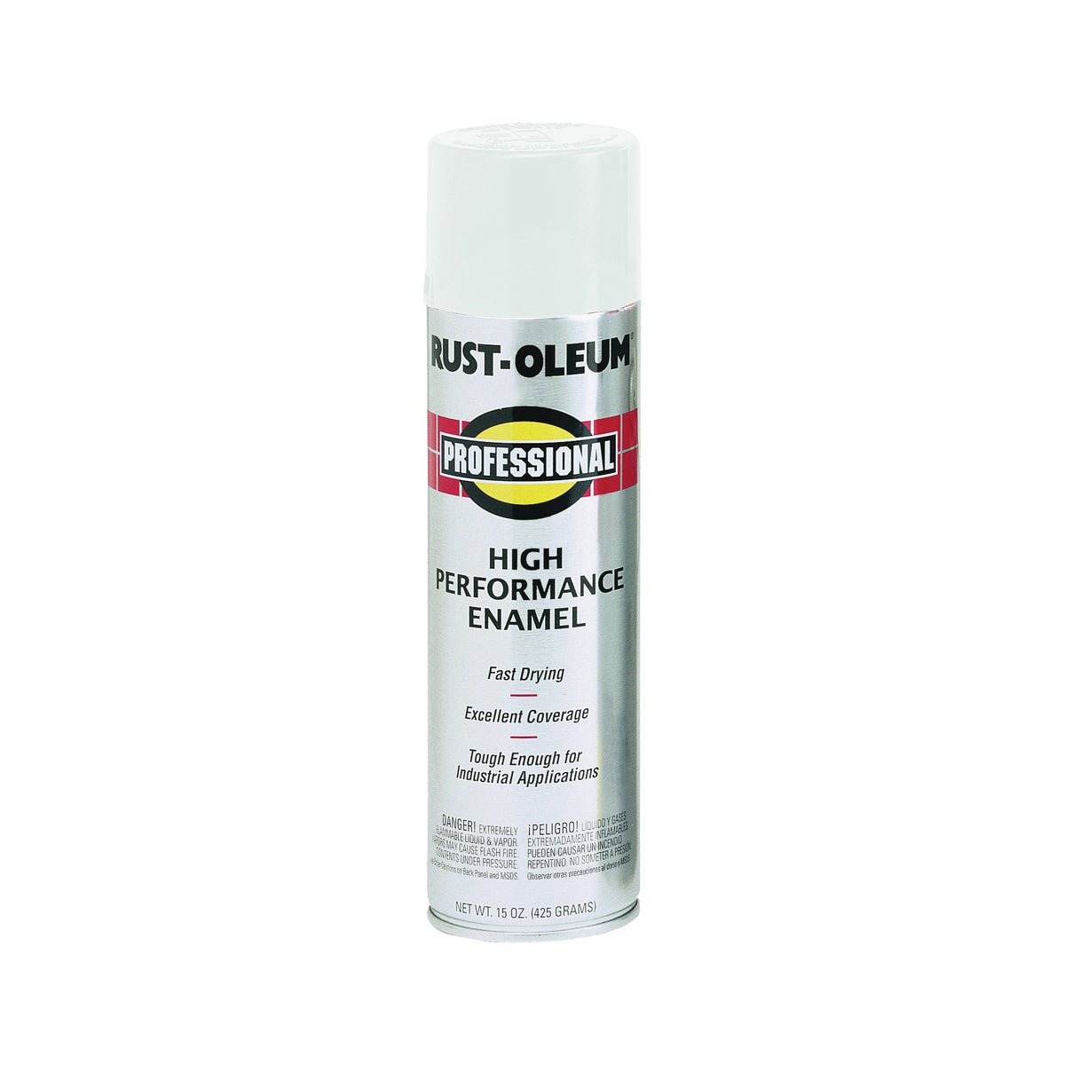 RUST-OLEUM 7592838 High Performance Enamel Spray Paint, Gloss, White, 15 oz, Aerosol Can