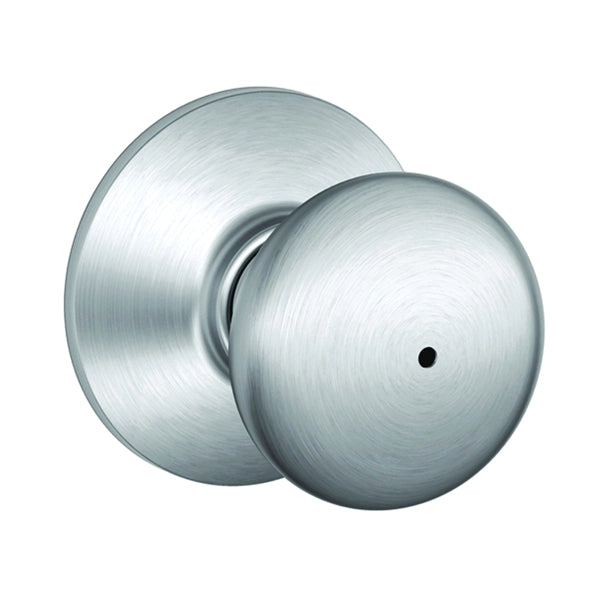 Schlage Plymouth Series F40CSVPLY626 Privacy Door Knob, Satin Chrome