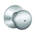 Schlage Plymouth Series F40CSVPLY626 Privacy Door Knob, Satin Chrome