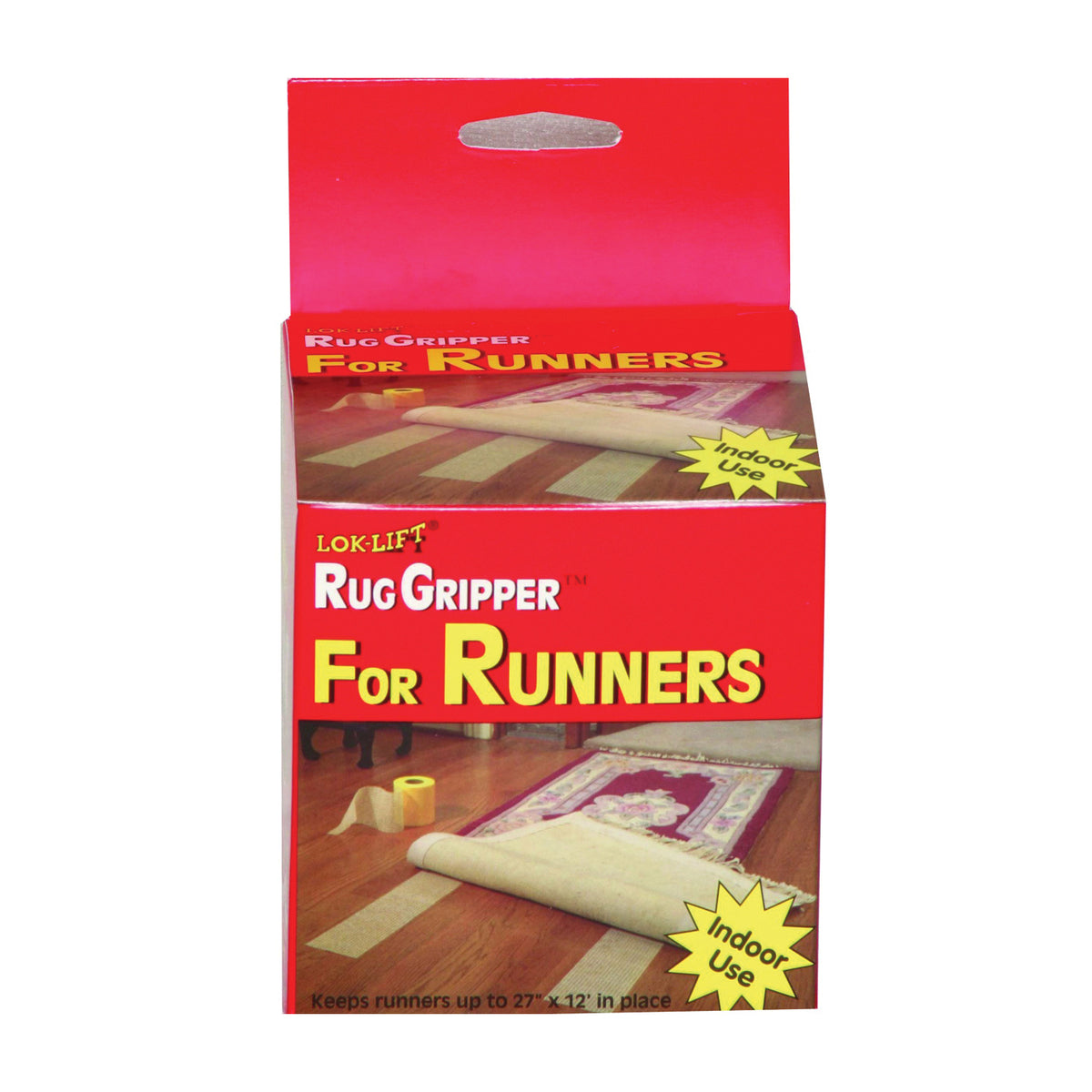 Optimum 425R Rug Gripper, 25 ft L, 4 in W, White