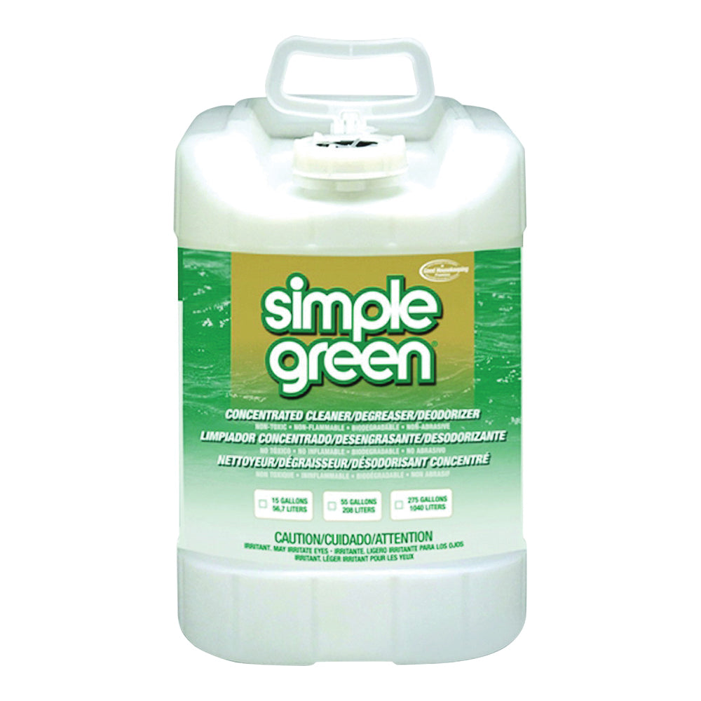 Simple Green 2700000113006 All-Purpose Cleaner, 5 gal Pail, Liquid, Sassafras, Translucent Green