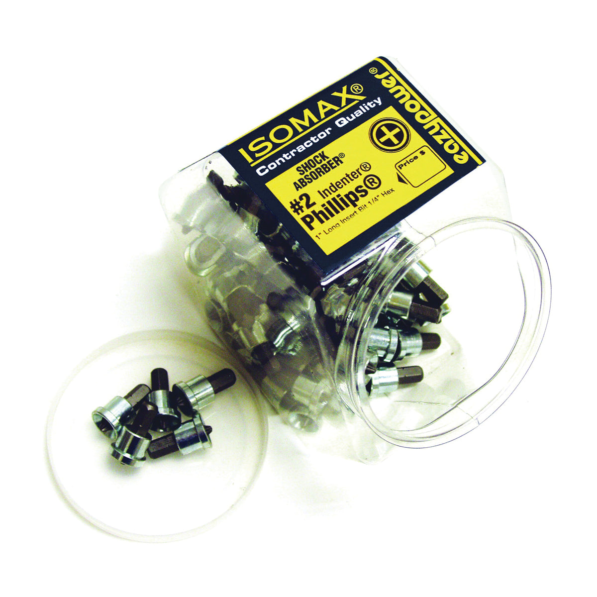 EAZYPOWER 002925 Screw Indenter Bit, #2 Drive, Phillips Drive, Hex Shank, 1 in L